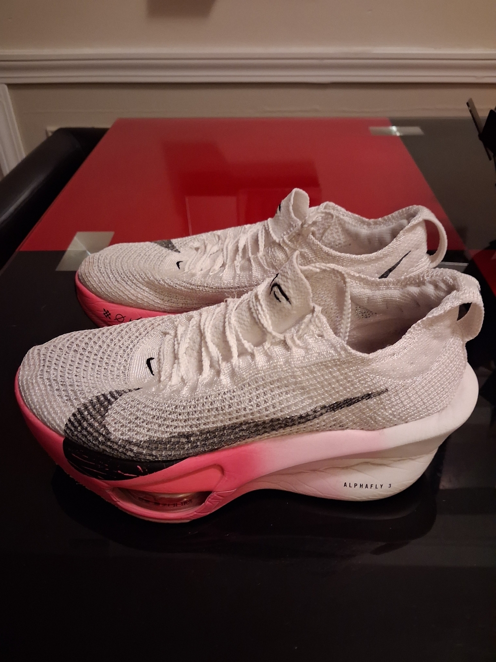 Nike Women’s White & Pink AlphaFly Running Sneakers
